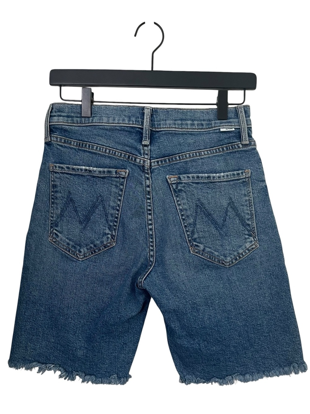 MOTHER The Tomcat Bermuda Short Fray Other Moods Denim Shorts Button Fly 26 - Picture 14 of 15